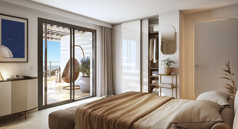 Eze, France, Côte d'Azur, residence, immobilier appartement, terrasse, vue mer, piscine, achat, vente