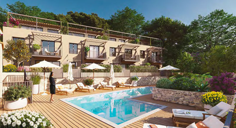 Cagnes sur Mer, Domaine, residence, appartement, terrasse, vue mer, piscine, jardin, hotel, luxe, exception