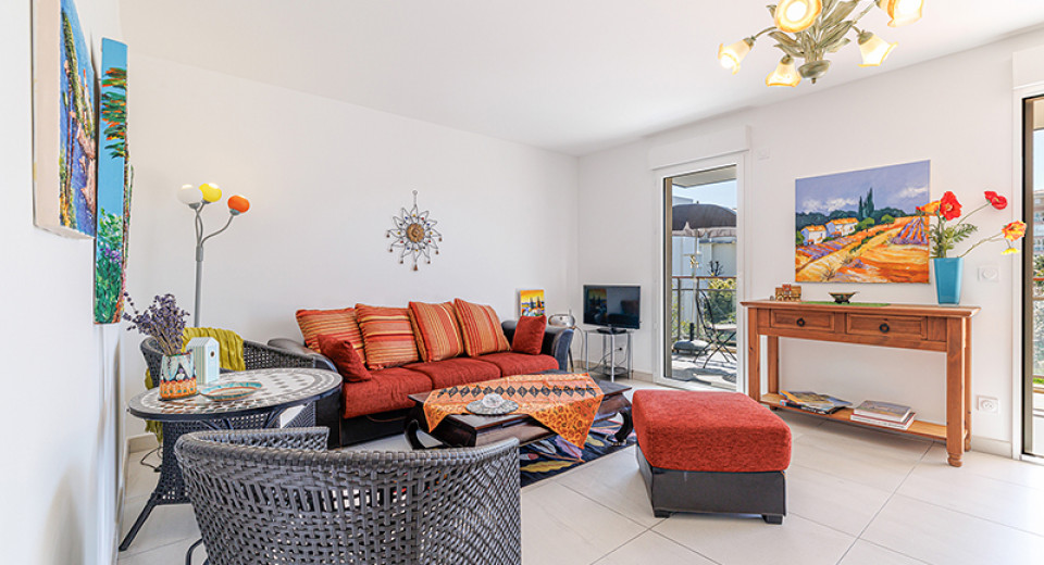 Immobilier Golfe Juan, Antibes, vente appartement, 3 pièces, terrasse, piscine, neuf